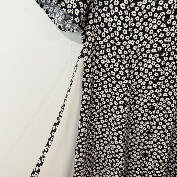 Carly Jean Los Angeles Women's Elise Dress Midi Button Down Tie Waist Floral L - Picture 6 of 10